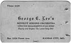 George G. Lee's business card